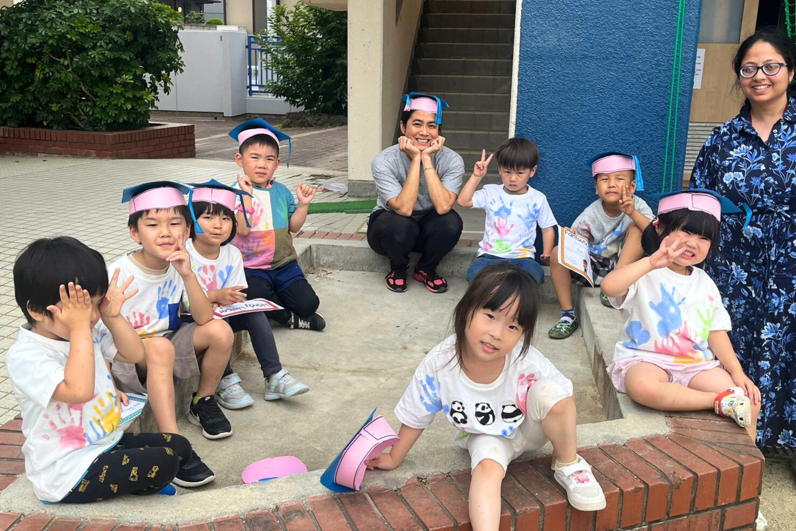 Early childhood children using graduating at OWIS Osaka